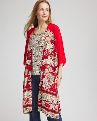 エルンスト【Le Kimono】 Art Nouveau Long Kimono | Chico's